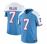 Men & Women & Youth Tennessee Titans #7 Malik Willis Blue White 2023 F.U.S.E. Vapor Limited Throwback Jersey,baseball caps,new era cap wholesale,wholesale hats